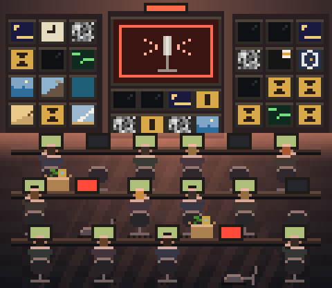The HOURGLASS FM studio